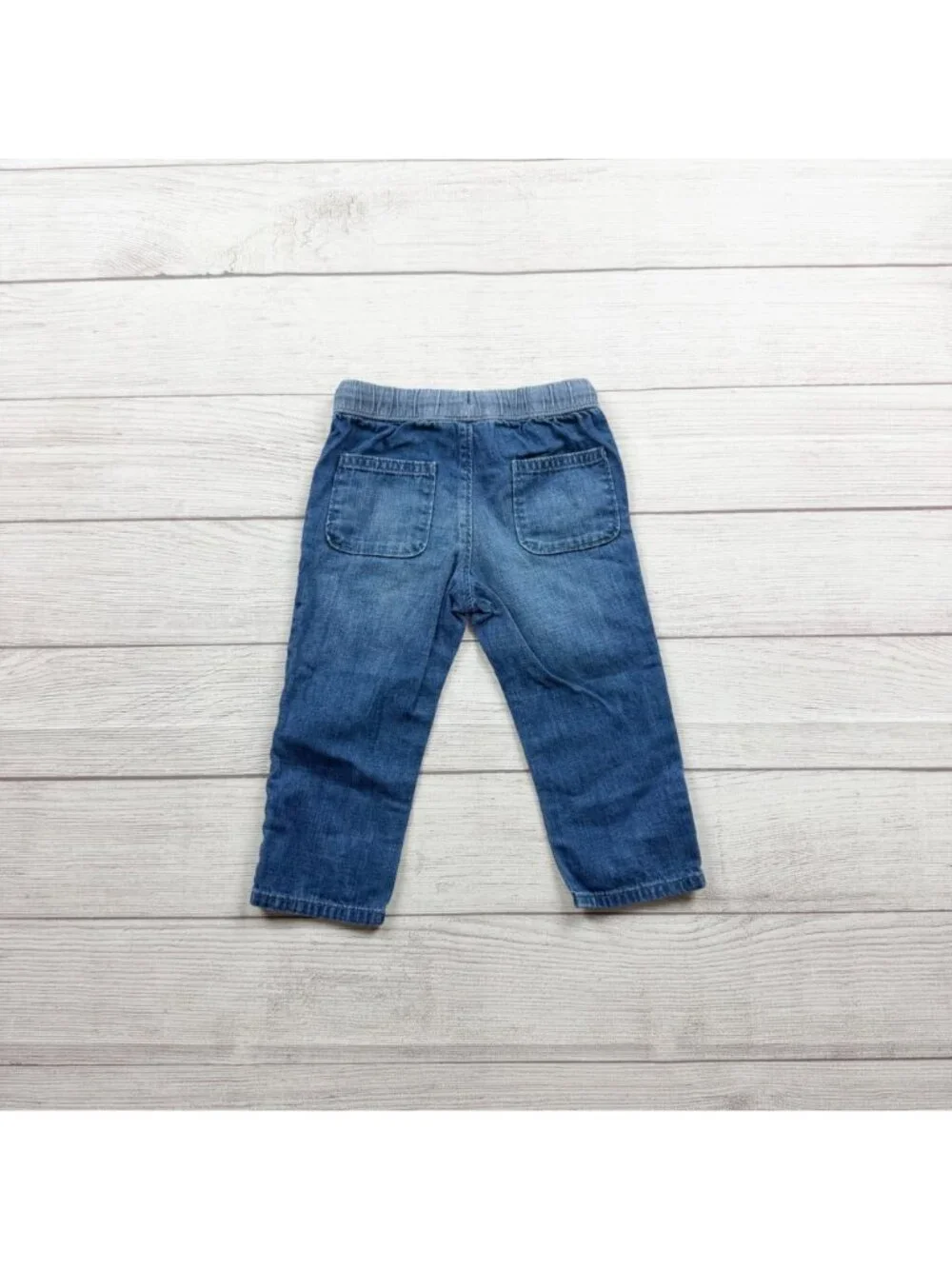 Gymboree Baby Blue Denim Jogger Pants Elastic Waist 18-24 Months